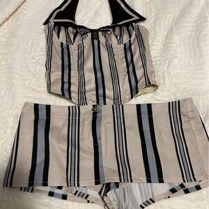 Nauti stripe skort